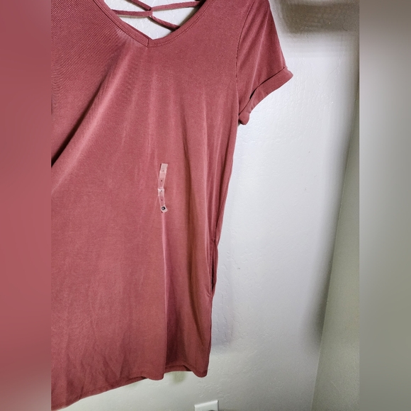 BKE Strappy Mini Dress With Pockets in Brick Size Small - Picture 8 of 12